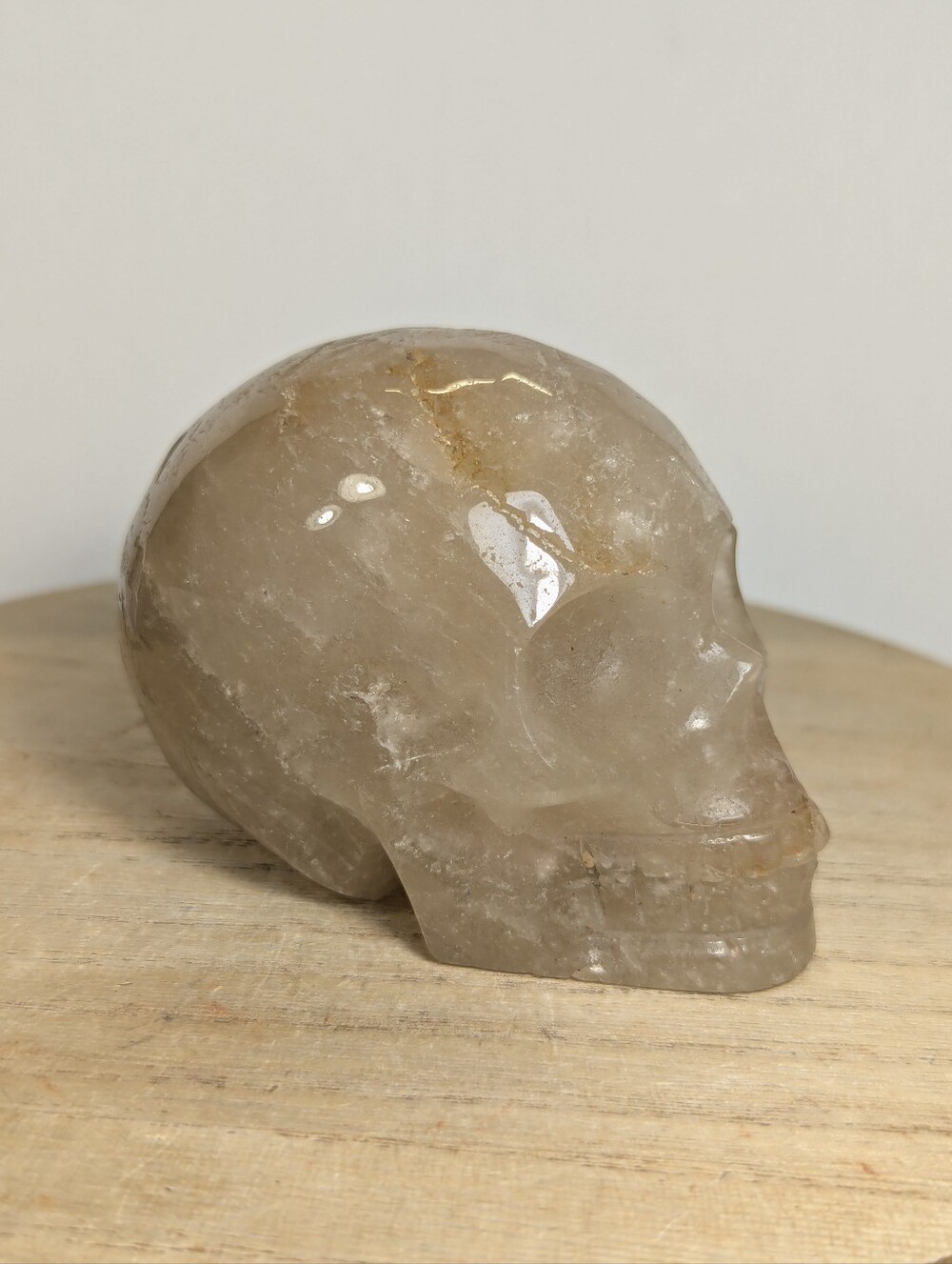 Smokey Quartz Carved Skull